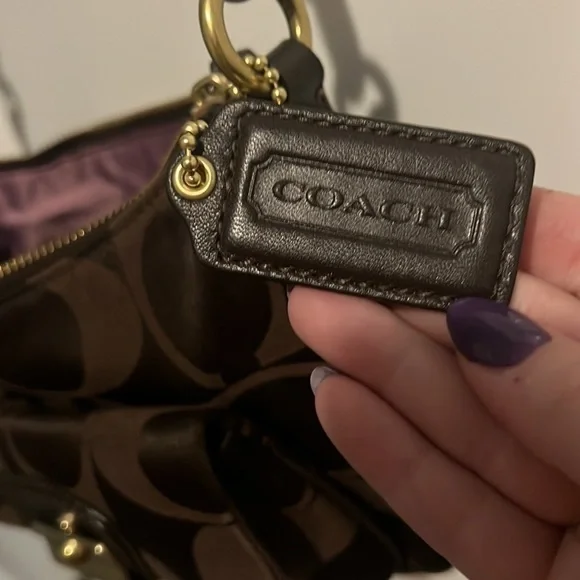 COACH Kristin Brown Shoulder/Crossbody Bag - Picture 9 of 12